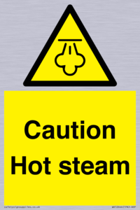 Caution Hot steam